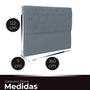 Ver imagem 2 de Cabeceira Casal Queen de Cama Box Estofada Eliana 160 Cm Veludo