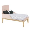 Ver imagem 4 de Berço Americano Mini Cama Rosa Fosco Classic Madeira Natural