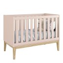 Ver imagem 2 de Berço Americano Mini Cama Rosa Fosco Classic Madeira Natural