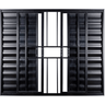 Janela de Aluminio Veneziana 6 Folhas com Grade Linha Leve:1,00 X 1,50/preto - 1