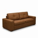 Ver imagem 2 de Sofá 3 Lugares Couro Bourbon Nobre Legitimo 235cm Natural Premium Adel Dekorien