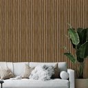 Ver imagem 4 de Papel de Parede Adesivo Ripado Madeira | Efeito 3d, Fácil de Aplicar, Elegante