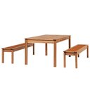 Ver mais imagens de Mesa de Jantar Trammare C07 6 Lugares com Bancos Tampo MDF Corda Náutica Ocre 180cm Lyam Decor