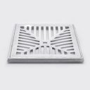 Ver imagem 4 de Grelha Pluvial 30x30 Côncava com Suporte - Alumínio Fundido Escovado - Ficone Reis