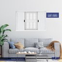 Ver imagem 2 de Janela Veneziana Aço 4 Folhas com Grade Elo MGM Minas Sul 100x120cm