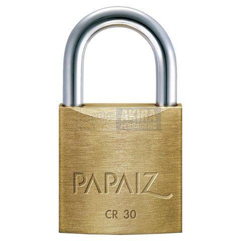 Cadeado Papaiz Cr 30mm 2 Chaves Viagem Armario Janela Porta