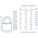 Ver imagem 3 de Cadeado Papaiz Cr 30mm 2 Chaves Viagem Armario Janela Porta