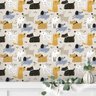 Papel de Parede Esboço de Cachorros Coloridos Gh Papel de Parede 2,2m - 2