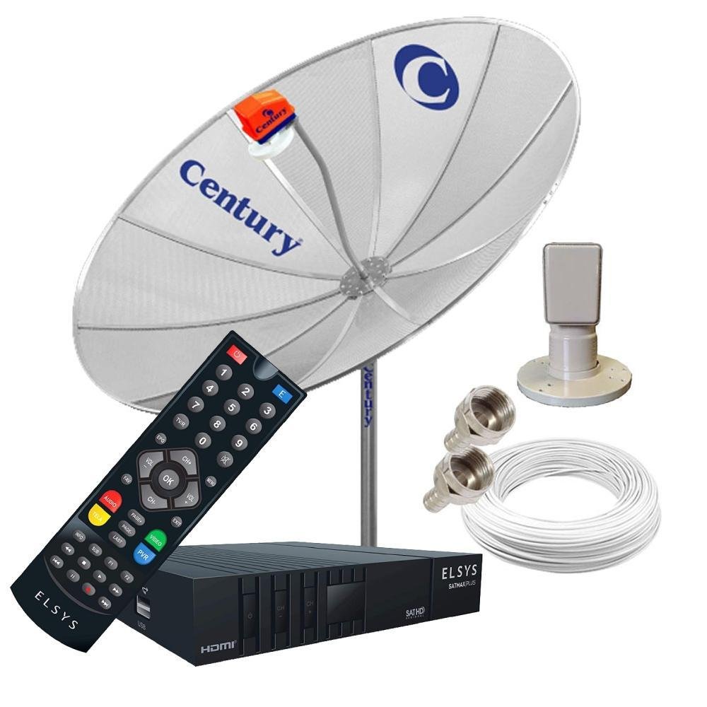 Antena Digital Com Receptor Elsys SATMax Digital Monoponto MadeiraMadeira