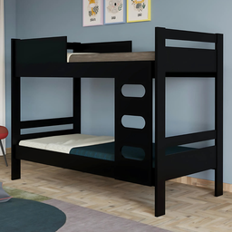 Beliche Solteiro Jade Reforçada e Confortável:preto - 2