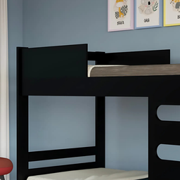 Beliche Solteiro Jade Reforçada e Confortável:preto - 4