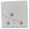 Jogo de Toalhas de Banho e de Rosto Bordadas. Estampa: Ramalhete de Flores. Cor Branco Dohler Artesa - 1