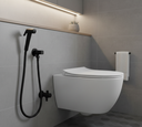 Ver imagem 3 de Ducha Higiênica 1/4v Registro Metal Banheiro Preta Fc-101