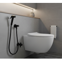 Ver imagem 3 de Ducha Higiênica 1/4v Registro Metal Banheiro Preta Fc-101