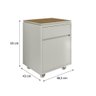 Conjunto de Escritório Office 4 Peças Mesa Gaveteiro Balcão Armário Oslo - 4
