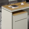 Conjunto de Escritório Office 4 Peças Mesa Gaveteiro Balcão Armário Oslo - 8