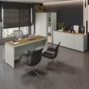 Ver imagem 7 de Conjunto de Escritório Office 4 Peças Mesa Gaveteiro Balcão Armário Oslo