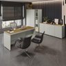 Conjunto de Escritório Office 4 Peças Mesa Gaveteiro Balcão Armário Oslo - 7