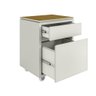 Conjunto de Escritório Office 4 Peças Mesa Gaveteiro Balcão Armário Oslo - 9