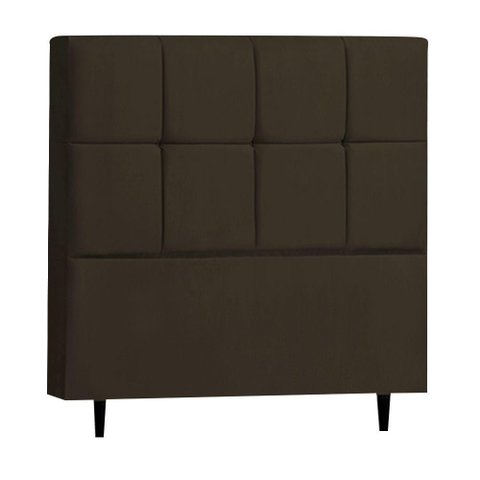 Cabeceira Roma para Cama Box Queen 160 Cm Suede Marrom