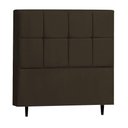 Ver imagem 1 de Cabeceira Roma para Cama Box Queen 160 Cm Suede Marrom