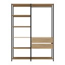 Ver imagem 5 de Guarda-roupas Closet Modulado 2 Peças com 2 Gavetas e Cabideiro Multimóveis Mp4320
