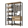 Guarda-roupas Closet Modulado 2 Peças com 2 Gavetas e Cabideiro Multimóveis Mp4320 - 2