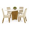 Conjunto Sala de Jantar Mesa e 4 Cadeiras Kaciane  - 2