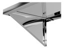 Ver imagem 3 de Prateleira Aço Inox Lisa Parede Cozinha Mão Francesa 100x30