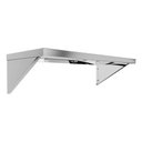 Ver imagem 1 de Prateleira Aço Inox Lisa Parede Cozinha Mão Francesa 100x30