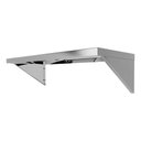 Ver imagem 2 de Prateleira Aço Inox Lisa Parede Cozinha Mão Francesa 100x30