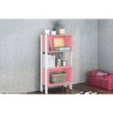 Ver imagem 2 de Estante para Sala Rt3092 C/ 2 Nichos Rustico/branco - Movelbento