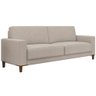 Kit Sofá 3 Lugares 214cm com 02 Poltronas Decorativas Viso M03 Linho Cru - Lyam Decor - 7