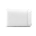 Ver imagem 1 de Kit 2 Pçs Par Fronha Paris Percal 150 Fios 100% Algodão 70x50cm sem Aba: Branco