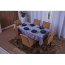 Ver imagem 1 de toalha de mesa retangular 6 lugares jacquard 1,35x2,00:cinza