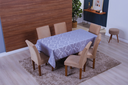 Ver imagem 2 de toalha de mesa retangular 6 lugares jacquard 1,35x2,00:cinza