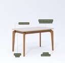 Ver imagem 4 de Conjunto de Jantar Mesa Ficus 1,30x0,80 com 4 Cadeiras Buriti Suporta até 120 kg