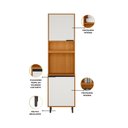 Ver imagem 5 de Cozinha Modulada Ravena 6 Peças 15 Portas com Paneleiro Duplo e Cristaleira Poliman Móveis