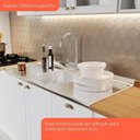 Ver imagem 4 de Cozinha Modulada Americana 3 Peças com Balcão 120cm sem Tampo branco/calcare - Móveis Henn