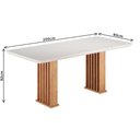 Ver imagem 2 de Mesa de Jantar Munique 8 Lugares Retangular MDF Mel Viero Móveis