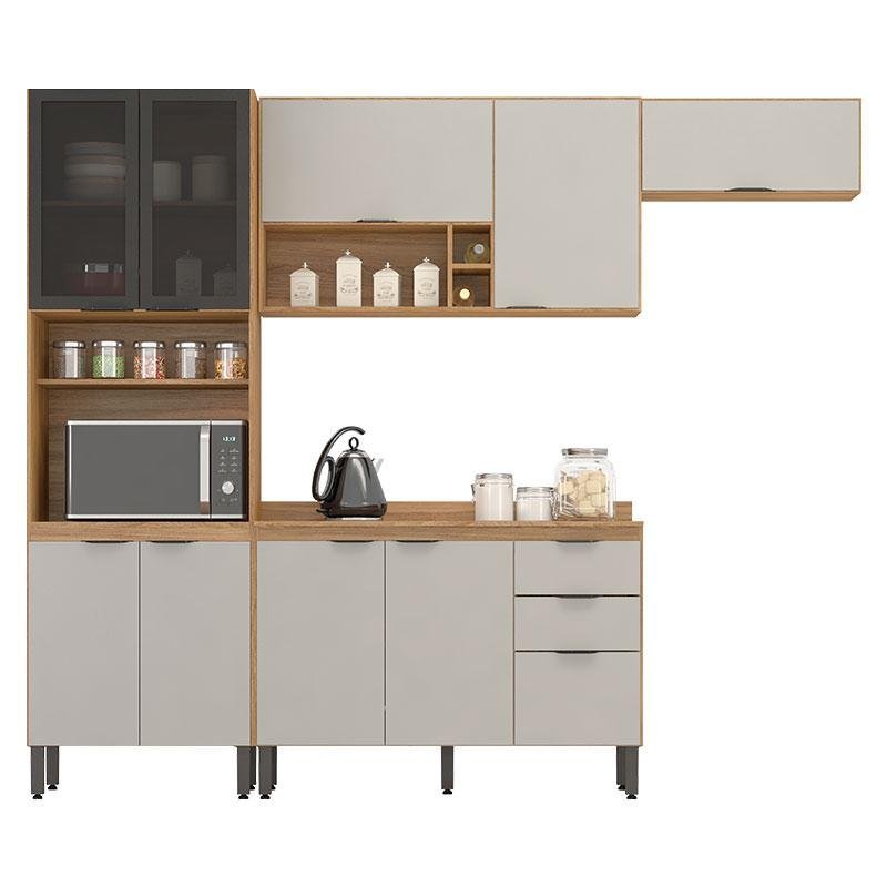 Cozinha Modulada Firenze Fi0006 Amêndola Touch Nude Prime Tx - Demóbile - 2