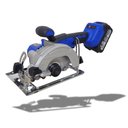 Ver imagem 1 de Serra Circular Manual Fiat Sft700 21v Brushless com 2 Baterias 4ah Disco 140mm