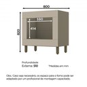 Ver imagem 2 de Balcão Forno Embutir Connect Duna/Cristal com Tampo - Móveis Henn