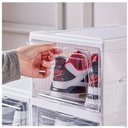 Ver imagem 5 de Armario Dobravel 3 Andares Sapateira Organizador de Brinquedos Automatico Caixa Empilhavel Multiuso