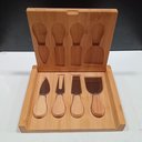 Ver imagem 5 de Jogo 4 Peças para Queijo Home&co com Maleta Bambu Bambu Natural