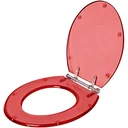 Ver imagem 2 de Assento Sanitário Poliester Izy Vermelho Translucido Para Louça Deca