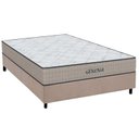 Ver imagem 1 de Cama Box Casal: Colchão Espuma D45 Orthoflex Genova + Base CRC Suede Clean(138x188)