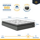 Ver imagem 3 de Colchão Casal D33 com Pillow Top Umaflex Resistence 138x188x29cm