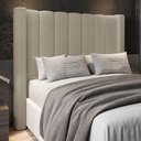 Ver imagem 2 de Cabeceira Casal King Cama Box 195cm Claire I02 Bouclê Capuccino - Mpozenato