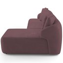 Ver imagem 7 de Sofá 3 Lugares com Chaise Direito Sala Living 248cm Arlo F04 Veludo Lilás - Lyam Decor